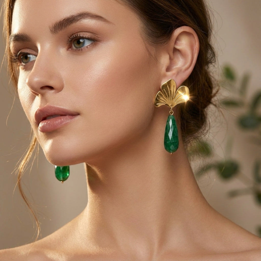 Emerald Fan Drops