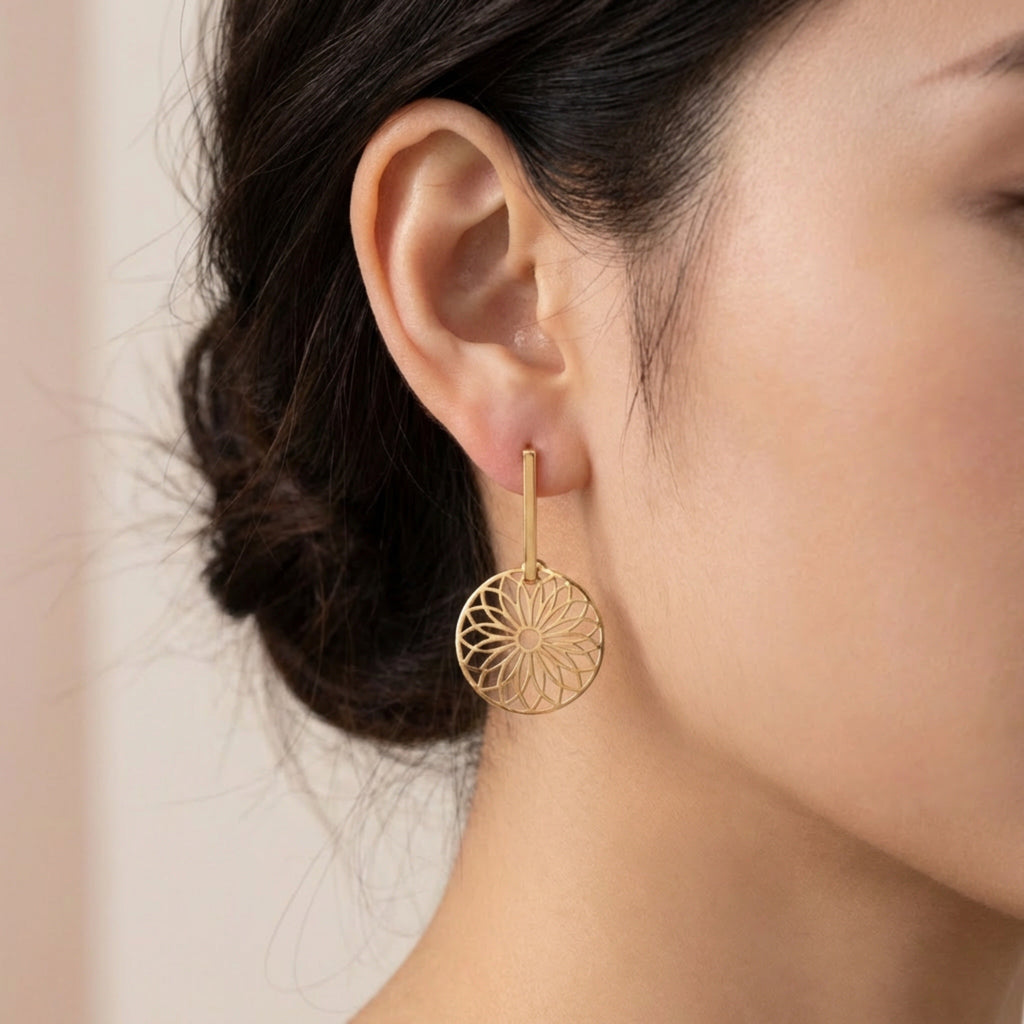 Golden Bloom Earrings