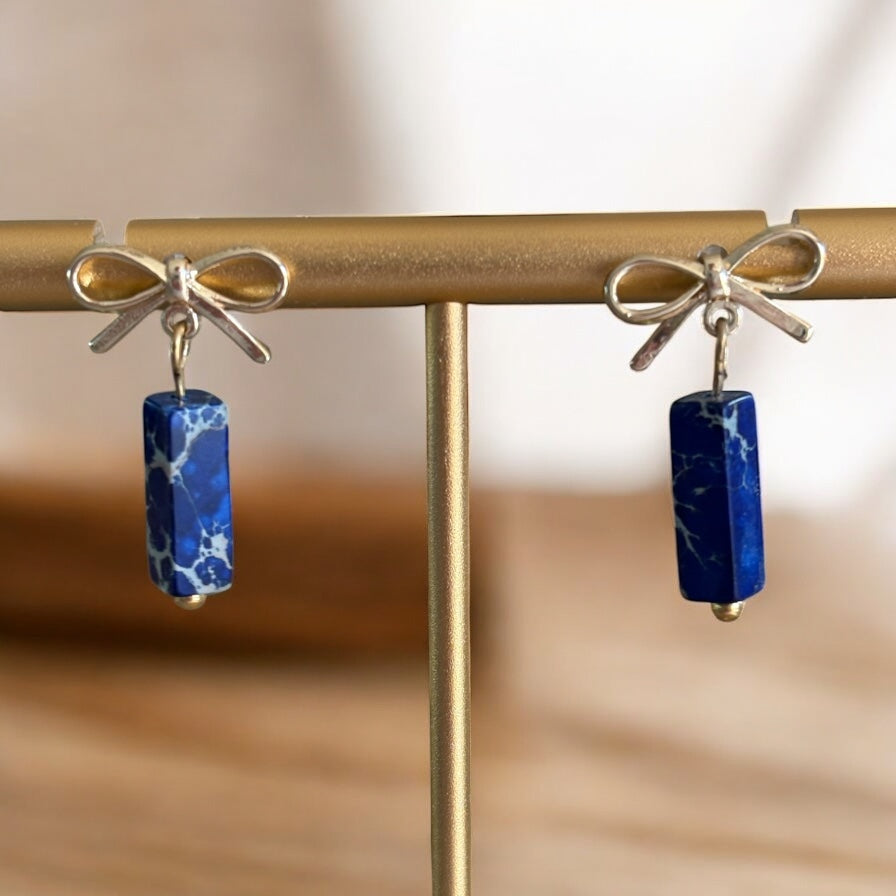 Indigo Bow Drops